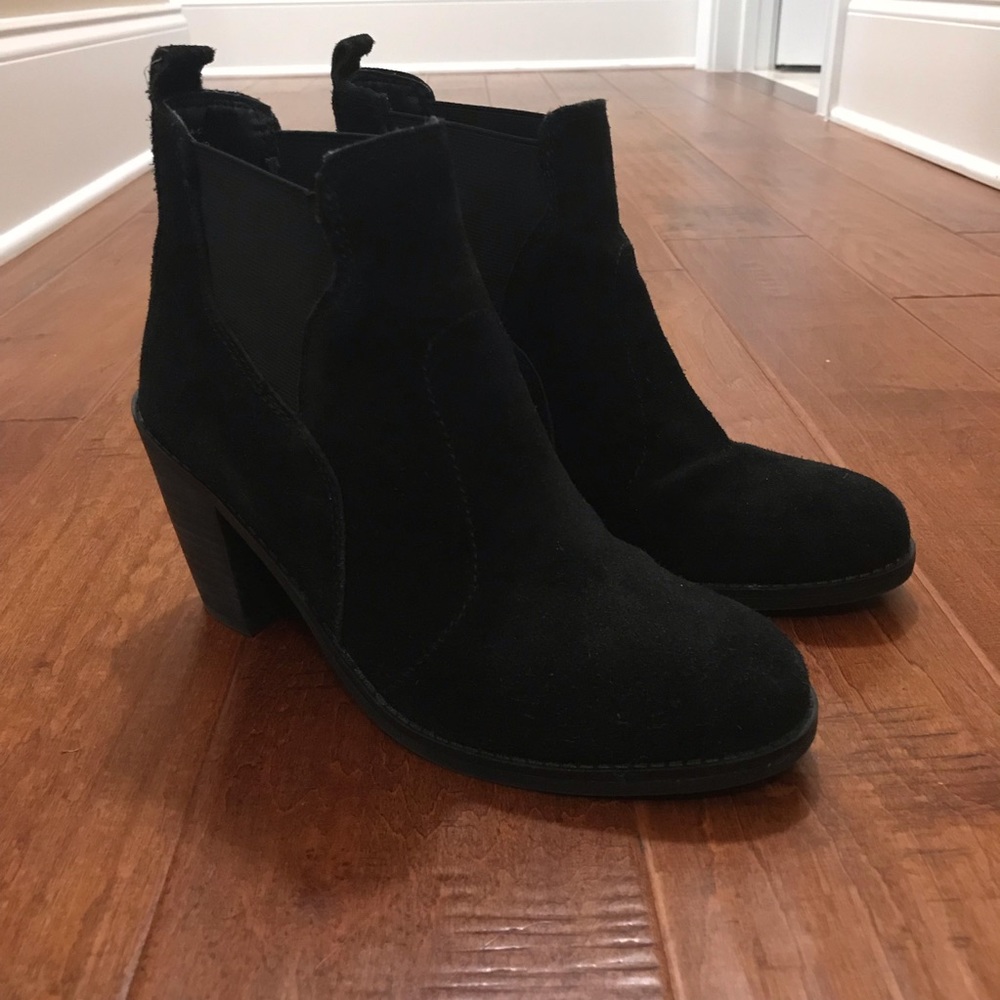 Crown Vintage Black Suede Booties